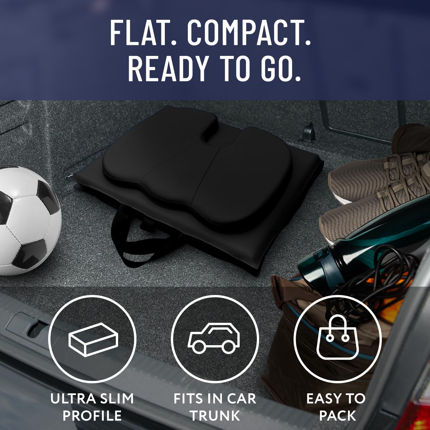 Everlasting Comfort Stadium Seats with Back Support - Adjustable Memory Foam Bleacher Chairs with Back and Cushion, Portable, Easy Folding Stadium Seat Cushion with Storage Pocket